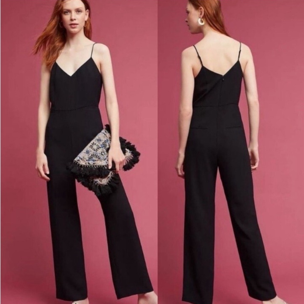 Anthropologie Elegant Black Jumpsuit